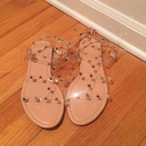 Brand new tie up studded sandals forever 21 size 8